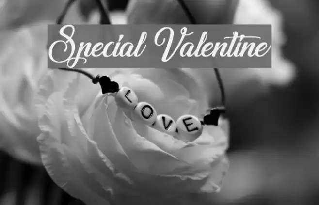 Special Valentine Font examples