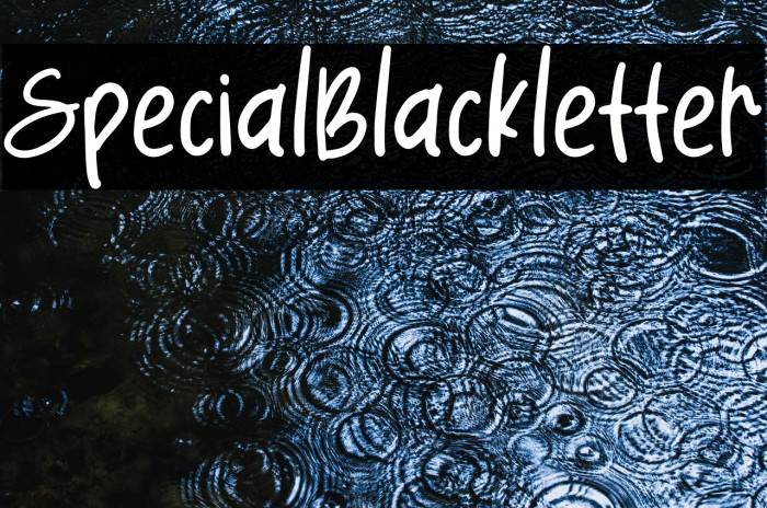 SpecialBlackletter Example 2