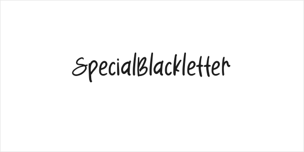 SpecialBlackletter Logo