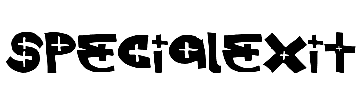 SpecialExit Шрифта