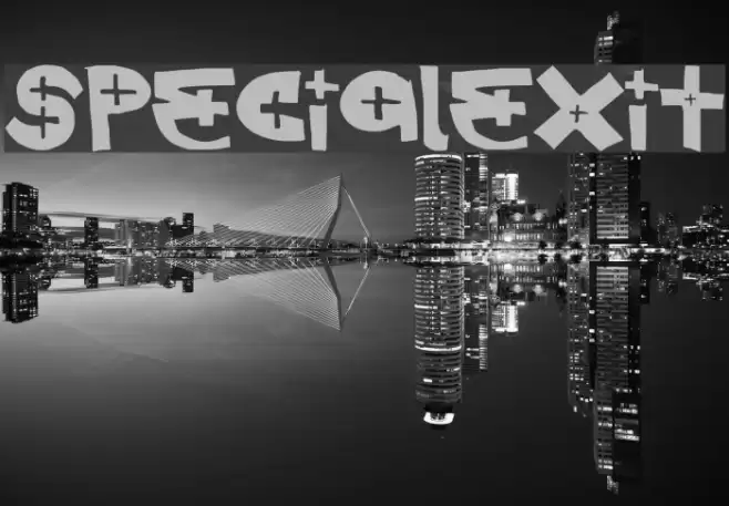 SpecialExit Font examples