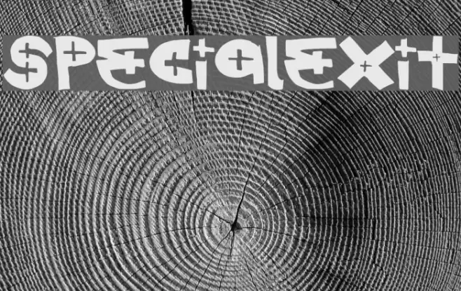 SpecialExit Font examples