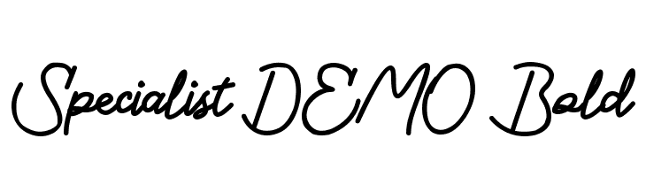 Specialist DEMO Bold  Free Fonts Download
