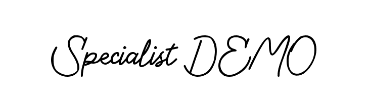 Specialist DEMO  Fuentes Gratis Descargar