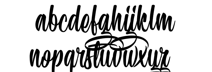Speciality of Rodrigues Schriftart Kleinbuchstaben