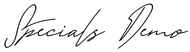 Specials Demo Schriftart