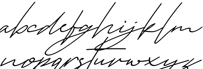 Specials Demo Schriftart Kleinbuchstaben
