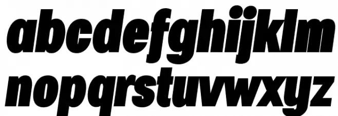Specify PERSONAL Condensed Black Italic Fonte MINÚSCULAS