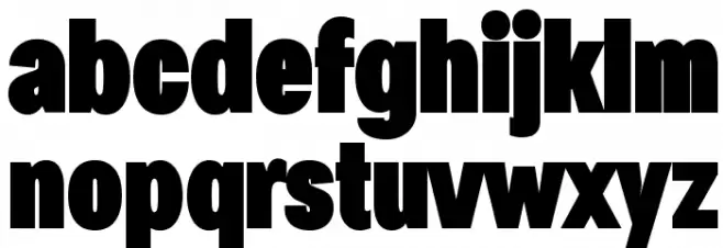 Specify PERSONAL Condensed Black フォント 小文字