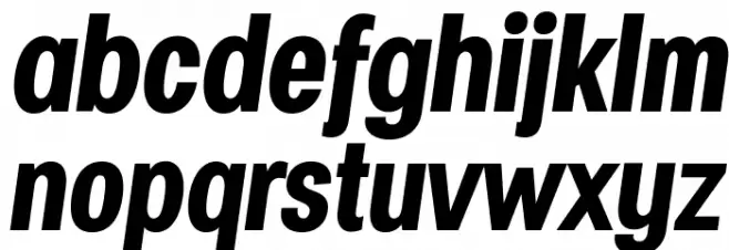Specify PERSONAL Condensed Bold Italic Шрифта строчной