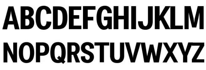 Specify PERSONAL Condensed Bold Polices MAJUSCULES