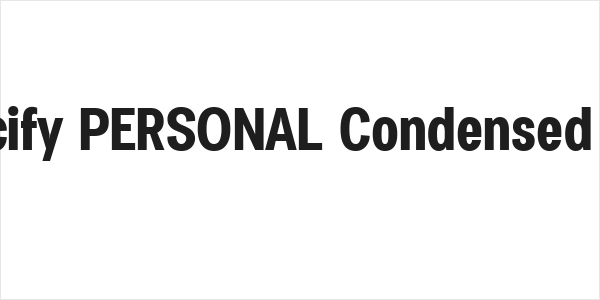Specify PERSONAL Condensed Bold Logo