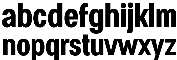 Specify PERSONAL Condensed Bold Font LOWERCASE
