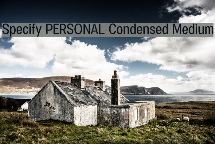 Specify PERSONAL Condensed Medium Font examples