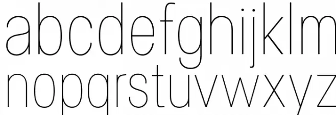 Specify PERSONAL Condensed Thin Fonte MINÚSCULAS