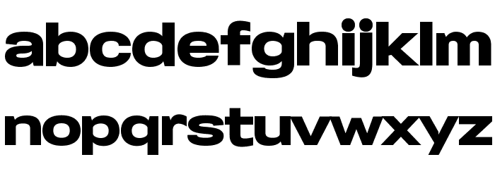 Specify PERSONAL Expanded Black Font LOWERCASE