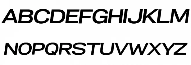 Specify PERSONAL Expanded Bold Italic 字体 大写