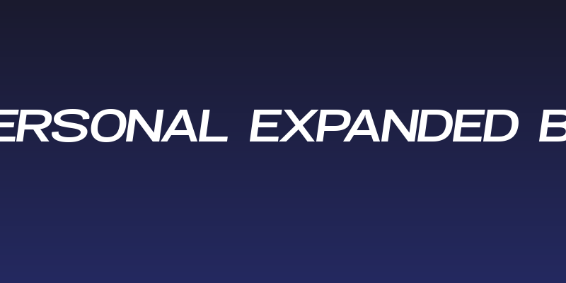 Specify PERSONAL Expanded Bold Italic Social Header