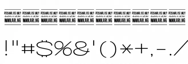Specify PERSONAL Expanded Light Font OTHER CHARS