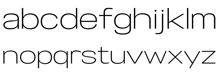 Specify PERSONAL Expanded Light Font LOWERCASE