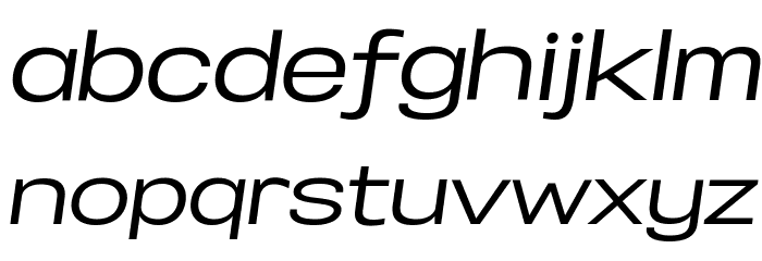 Specify PERSONAL Expanded Medium Italic Font LOWERCASE