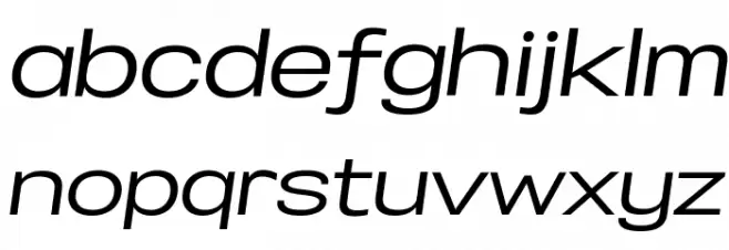 Specify PERSONAL Expanded Medium Italic फ़ॉन्ट लोअरकेस