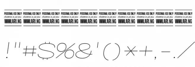 Specify PERSONAL Expanded Thin Italic Font OTHER CHARS