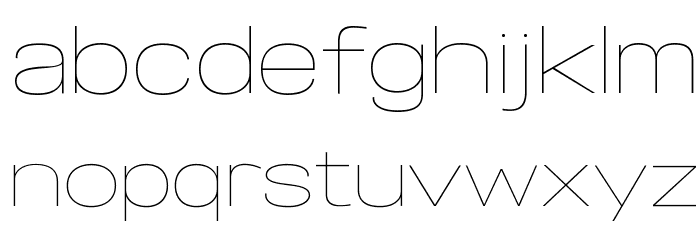 Specify PERSONAL Expanded Thin Font LOWERCASE