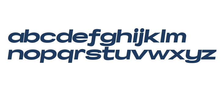 Specify PERSONAL Extraexpanded Black Italic Lowercase