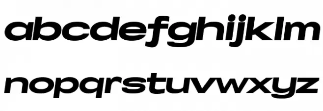 Specify PERSONAL Extraexpanded Black Italic Schriftart Kleinbuchstaben