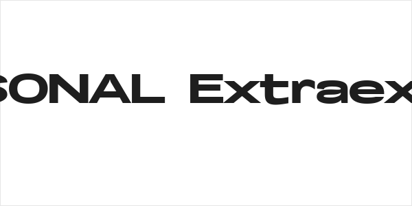 Specify PERSONAL Extraexpanded Black Logo