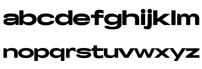 Specify PERSONAL Extraexpanded Black Font LOWERCASE