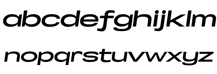 Specify PERSONAL Extraexpanded Bold Italic Font LOWERCASE
