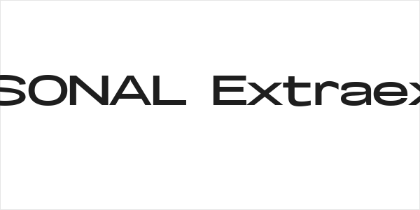 Specify PERSONAL Extraexpanded Bold Logo
