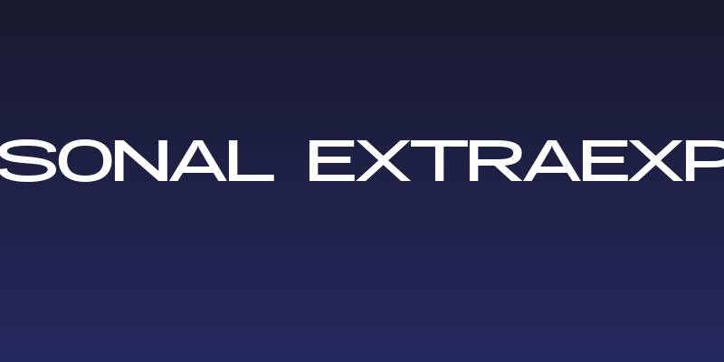 Specify PERSONAL Extraexpanded Bold Social Header