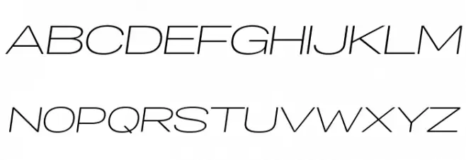 Specify PERSONAL Extraexpanded Light Italic Шрифта ВЕРХНИЙ