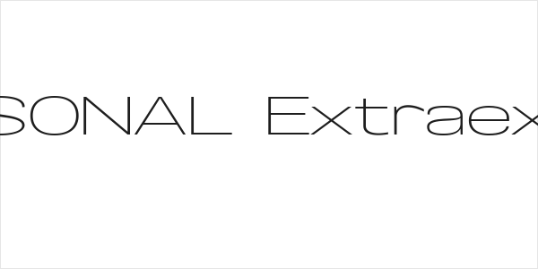 Specify PERSONAL Extraexpanded Light Logo
