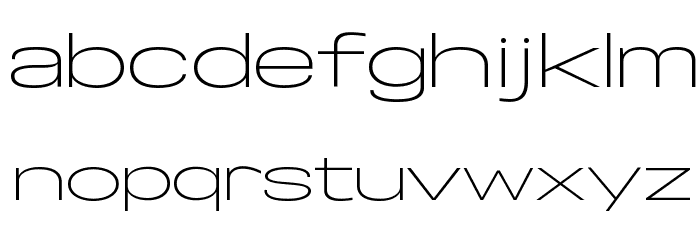 Specify PERSONAL Extraexpanded Light Font LOWERCASE