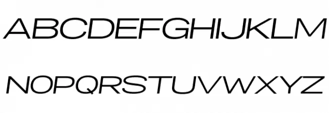 Specify PERSONAL Extraexpanded Medium Italic Caratteri MAIUSCOLE