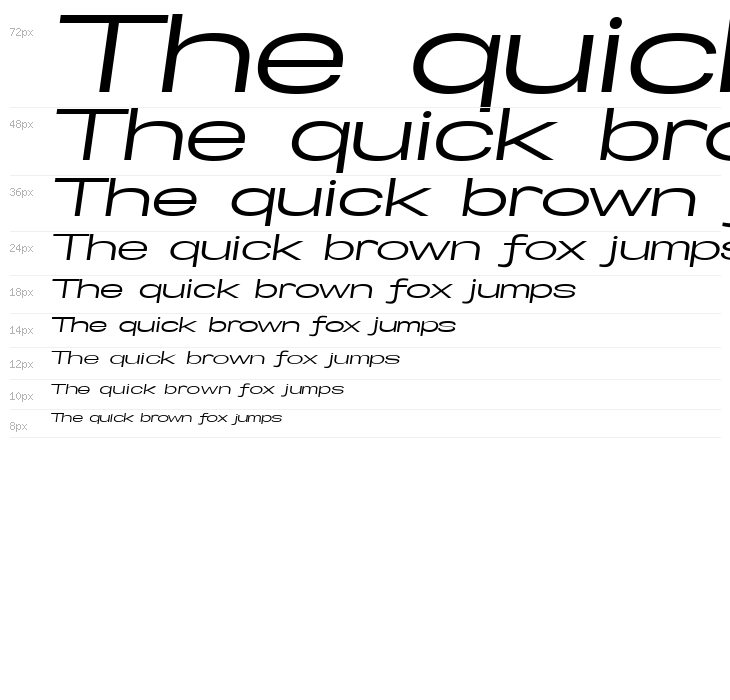 Specify PERSONAL Extraexpanded Medium Italic Waterfall