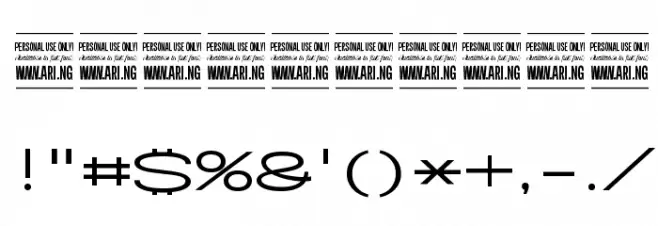 Specify PERSONAL Extraexpanded Medium Font OTHER CHARS