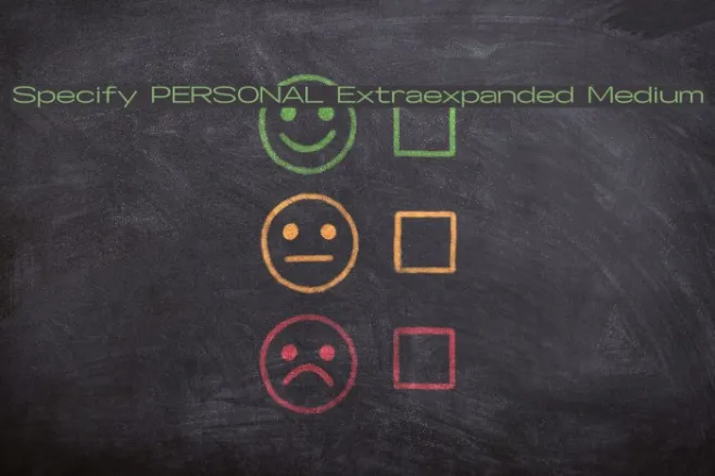 Specify PERSONAL Extraexpanded Medium Example 2