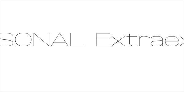 Specify PERSONAL Extraexpanded Thin Logo