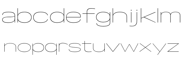 Specify PERSONAL Extraexpanded Thin Font LOWERCASE