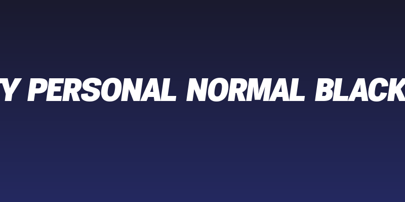 Specify PERSONAL Normal Black Italic Social Header