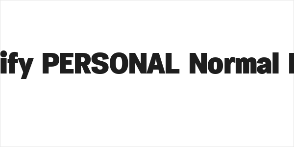 Specify PERSONAL Normal Black Logo