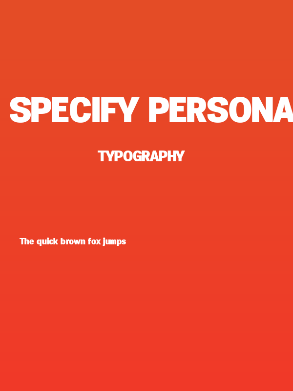 Specify PERSONAL Normal Black Poster