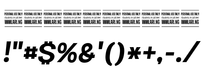 Specify PERSONAL Normal Bold Italic 字体 其它煤焦