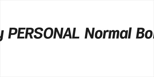 Specify PERSONAL Normal Bold Italic Logo