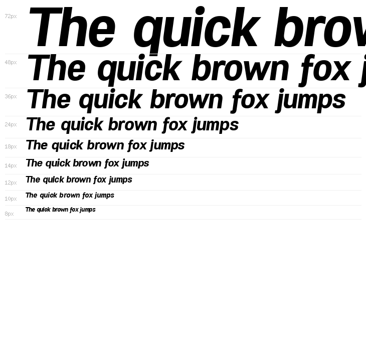 Specify PERSONAL Normal Bold Italic Waterfall